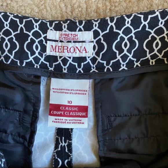 Merona Black & White Print Ankle Pant - Picture 3 of 3